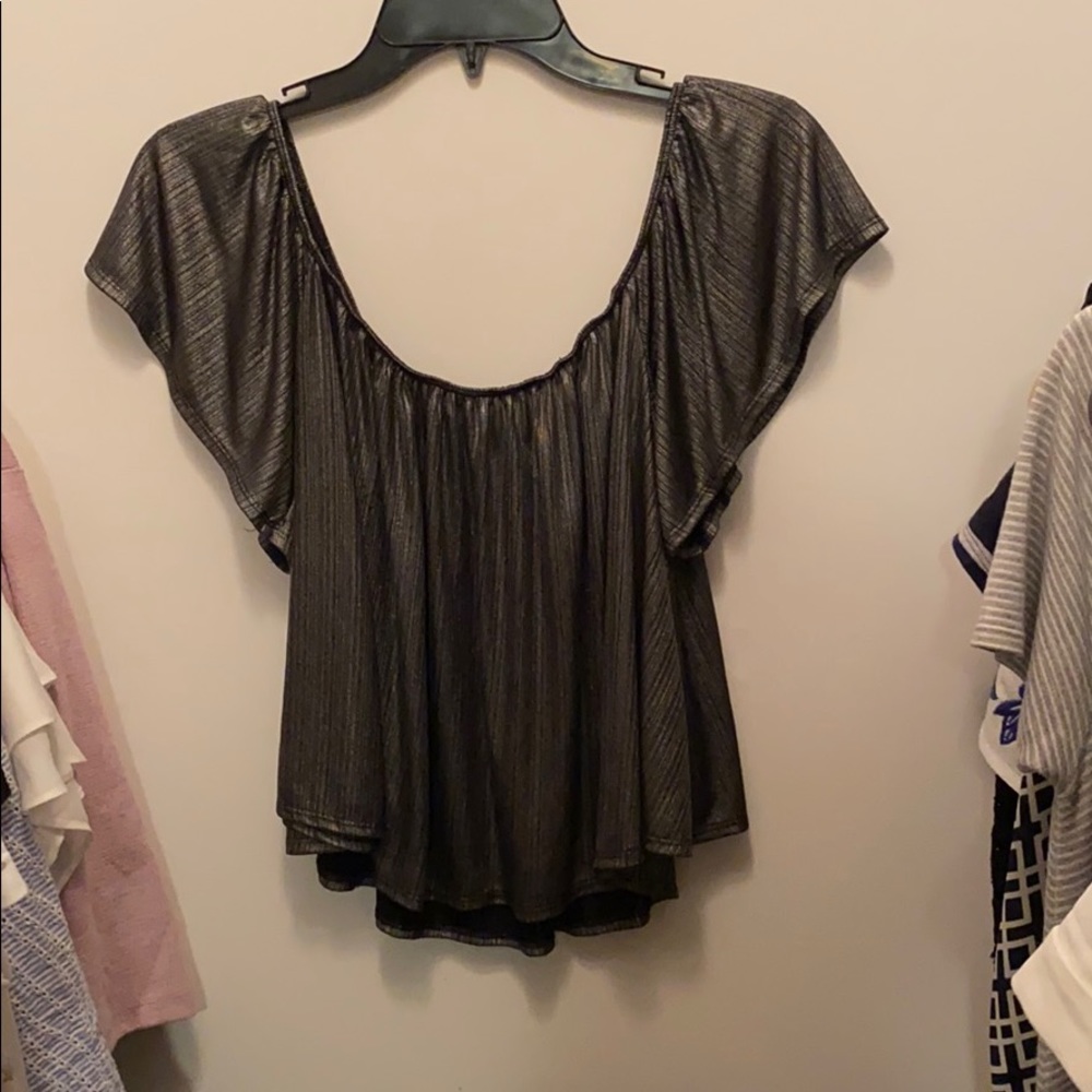 Shimmery Off The Shoulder Top